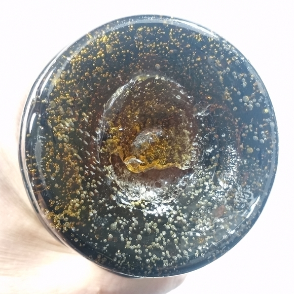 Vintage Amber Brown Root Beer Hand Blown Vase - Picture 8 of 12
